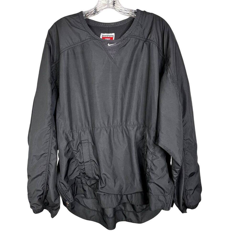 Vintage NIKE Pullover Windbreaker Jacket Black Large